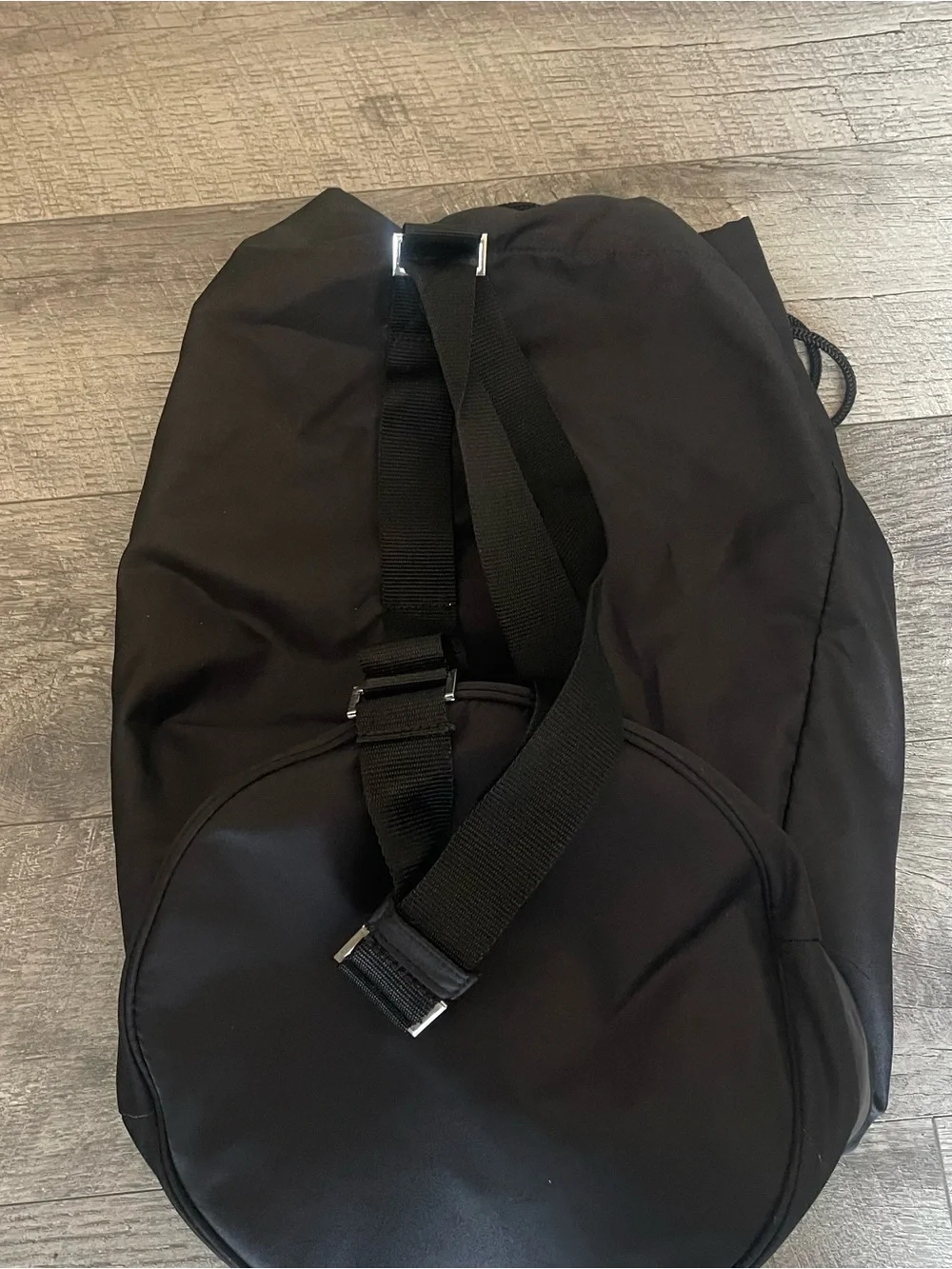 Prada Black Luna Rossa Drawstring SHOULDER/DUFFLE BAG